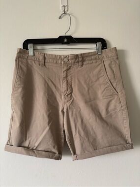 Bonobos Mens Light Taupe Flat-Front Chino Shorts